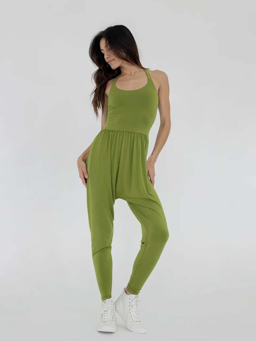 IMBODHI Jumper Green Size M Jumpsuit Functional Athleisure Travel Dancing Soft